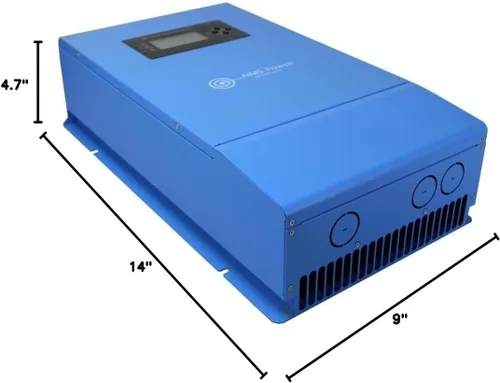 Vista 6 de AIMS Power SCC80AMPPT Controlador de carga solar MPPT de 80 amperios; carga sistemas solares de 12, 24, 36 y 48 voltios; carga de 4 etapas; selector