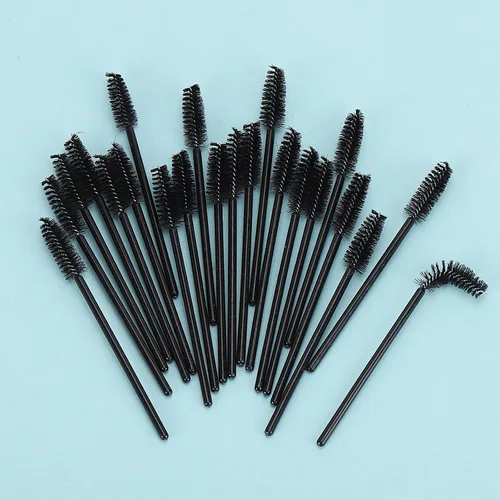 Vista 6 de Tbestmax - 50 unidades de varillas desechables para pestañas, varillas para peinar las cejas para extensiones de pestañas, varillas para pestañas