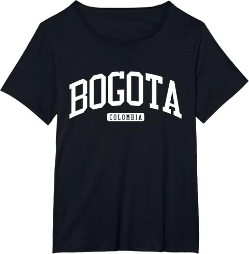 Vista 35 de Camiseta estilo universitario de Bogotá Colombia, Negro