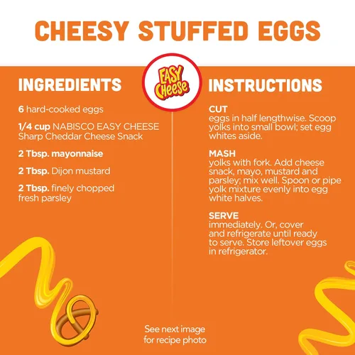 Vista 10 de Easy Cheese Aperitivo de queso cheddar afilado, 8 onzas