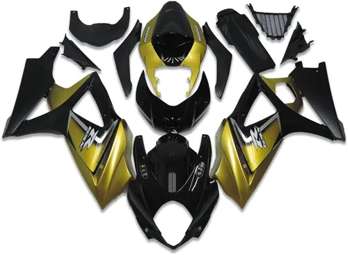Vista 12 de Carenado de carrocería negro mate brillante de plástico apto para Suzuki 2007 2008 GSXR 1000 inyección ABS nuevo Aftermarket Kit Kit GSXR-1000 07 08