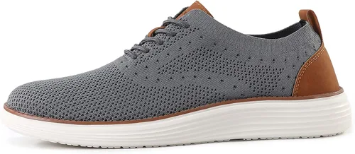Vista 3 de VILOCY - Tenis de vestir informales para hombre, zapatos oxford cómodos de malla transpirable