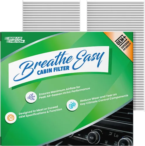 Vista 35 de Spearhead OEM+ Filtro de aire de cabina Particulate Breathe Easy Compatible con 2015-17 Chrysler 200, 2014-18 Cherokee como OEM Proporciona