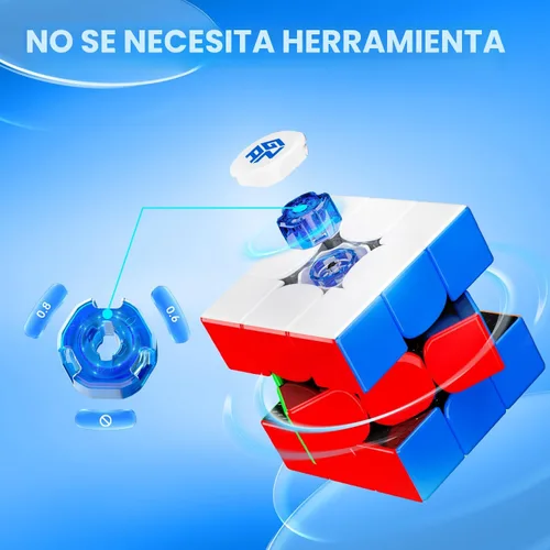 Vista 5 de GAN 356 R S, 3x3 Speed Cube Gans 356RS Cubo Mágico No Magnético (Stickerless)