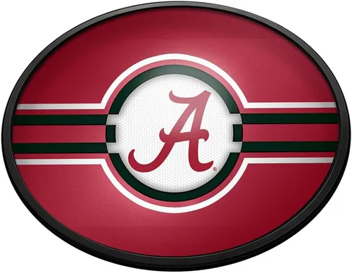 Vista 156 de The Fan-Brand NCAA Alabama Crimson Tide: Letrero de pared ovalado con luz – Decoración de fútbol, baloncesto, béisbol y deportes universitarios