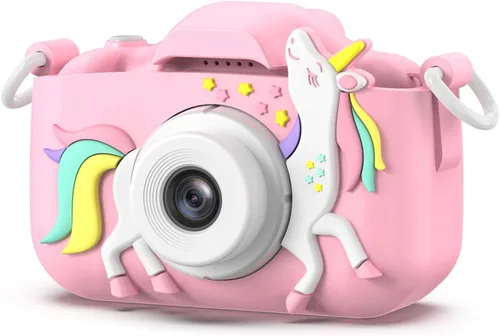 Vista 10 de Goopow Juguetes de Cámara para Niños de 3-8 Años Niñas Niños, Videocámara Digital para Niños con Cubierta Suave de Dibujos Animados, Mejor Regalo