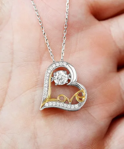 Vista 2 de Para mi abuelita cadena para el amor de mi vida, regalo de abuela, collar personalizado