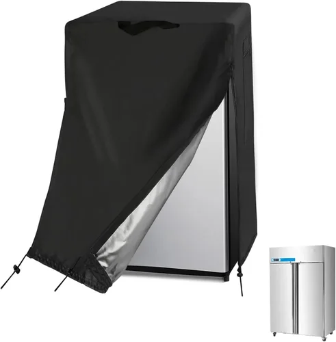 Vista 15 de Cubierta para refrigerador Guisong, impermeable y a prueba de polvo, protectora para congeladores verticales, adecuada para la mayoría de mini