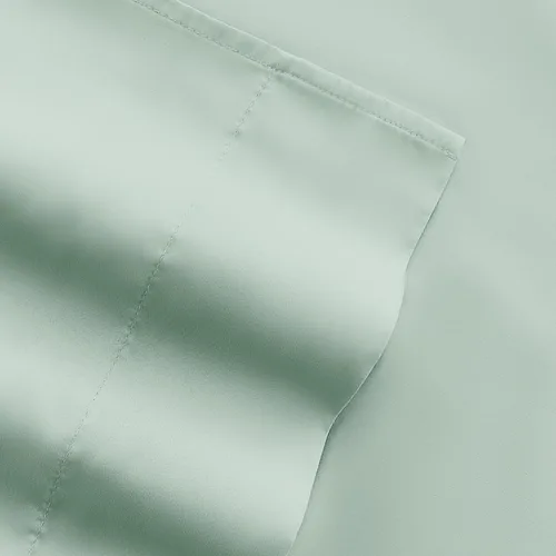 Vista 28 de Merit Linens Juego de sábanas de microfibra sólida ultra suave con fundas de almohada adicionales, tamaño individual, aguamarina