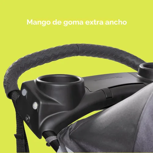 Vista 5 de Baby Trend Expedition® Zero Flat Jogger con luces LED, Dash Gris