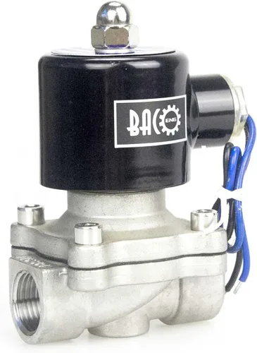 Vista 12 de Válvula solenoide eléctrica de latón Bacoeng de 1 pulgada y 110 V CA (NPT, normalmente cerrada)