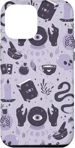 Vista 6 de Funda para iPhone 14 Witch's Essentials Pattern Witchy Design Halloween