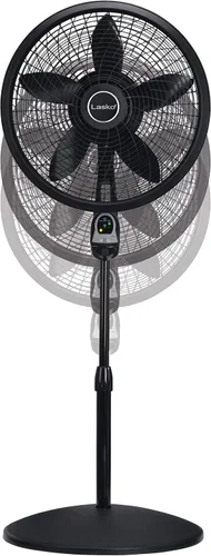 Vista 10 de Ventilador con 3 velocidades Lasko 18 pulgadas eficiente de la energía Swirling Cyclone Grill Pedestal control remoto incluido gratis
