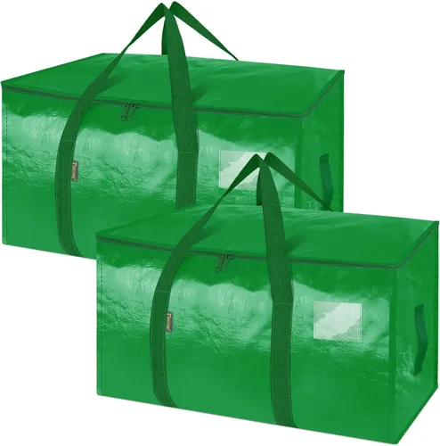 Vista 21 de BALEINE Paquete de 2 bolsas de mudanza de gran tamaño con asas reforzadas, bolsa de almacenamiento resistente para ropa, suministros de mudanza
