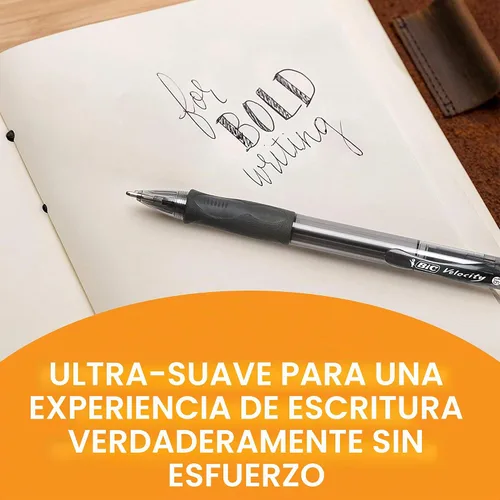 Vista 7 de BIC Velocity Bold - Bolígrafo retráctil de punta gruesa (0.63 pulgadas), tinta negra, 2