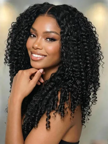 Vista 40 de KLAIYI Pre Everything™ Yaki - Pelucas de cabello humano lacio Yaki sin pegamento con reflejos degradados, color marrón balayage, encaje frontal