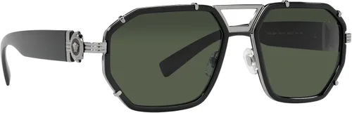Vista 6 de Versace VE2228 - Lentes de sol 100171 negroverde oscuro 2323in Negro