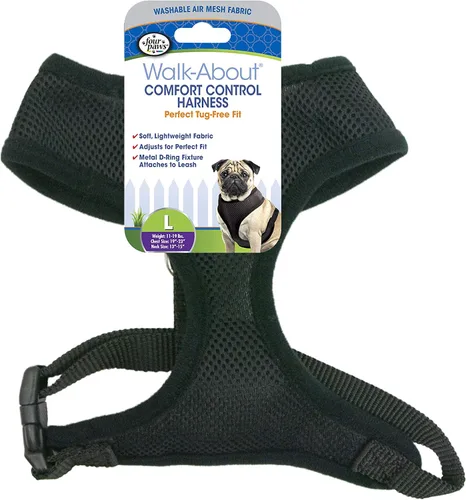 Vista 9 de Four Paws Comfort Control - Arnés para perro, color negro, extra pequeño
