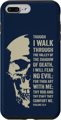 Vista 12 de Psalms 23:4 Though I Walk Through The Valley - Funda bíblica cristiana para iPhone 16