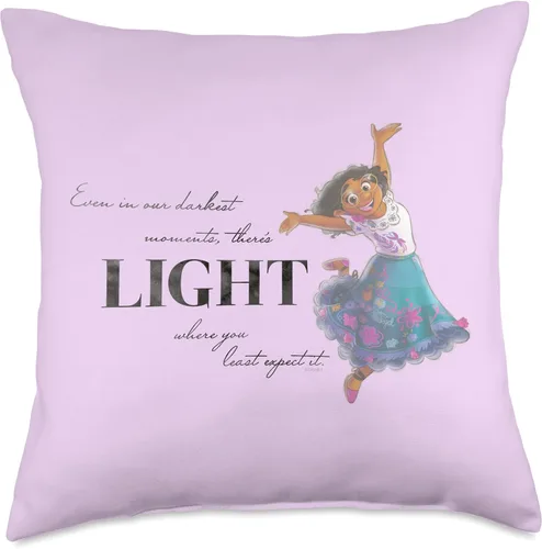 Vista 5 de Disney 100 Anniversary Encanto Mirabel D100 - Almohada ligera, 16 x 16 pulgadas, multicolor