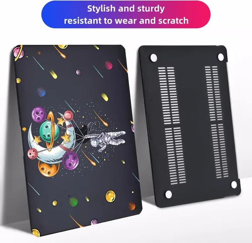 Vista 4 de Funda para MacBook Air de 15 pulgadas A3241 A3114 A2941 (versión 2023 2024 2025) – Carcasa rígida protectora a presión para MacBook Air de 15.3