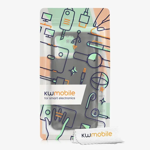 Vista 7 de kwmobile Funda compatible con Motorola ThinkPhone - Funda protectora de silicona TPU suave y delgada, color negro mate