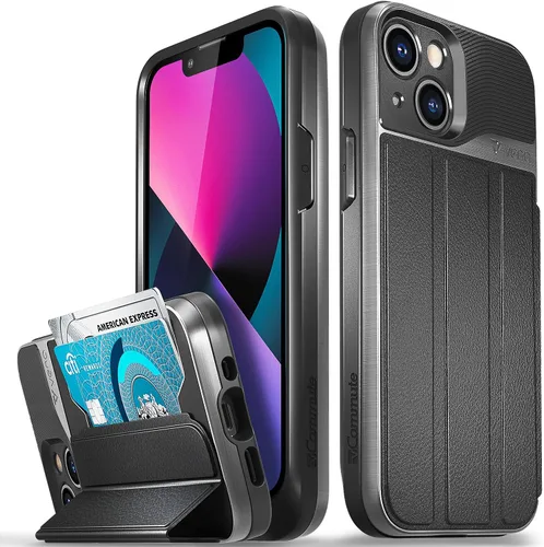 Vista 25 de VENA vCommute - Funda tipo cartera compatible con Apple iPhone 11 (6.1 pulgadas 2019), (protección contra caídas de grado militar) con tapa y ranura