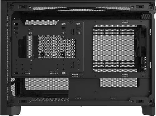 Vista 32 de MONTECH Funda para PC Micro ATX de 22.7 L, chasis modular de malla de alto flujo de aire para construcciones de aire, líquidos o SFF, soporte de TEN