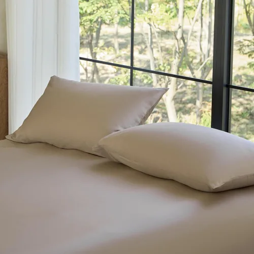 Vista 18 de Juego de fundas de almohada DOZ, 100% viscosa derivada del bambú, cultivada orgánicamente, extremadamente suave, sedosa, transpirable, refrescante