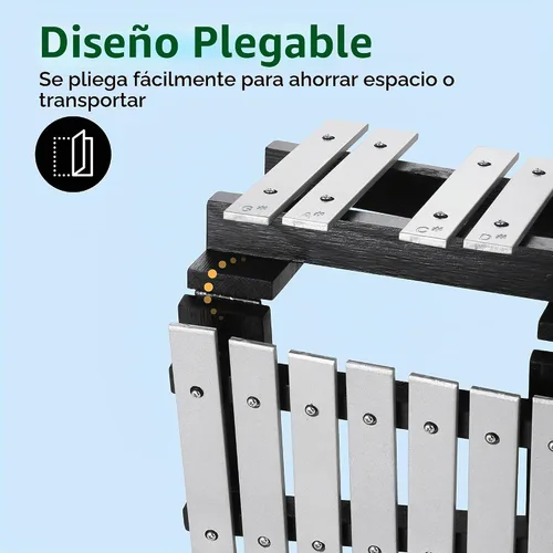 Vista 3 de Heuyrao Xilófono Glockenspiel plegable de 30 notas Negro & blanco