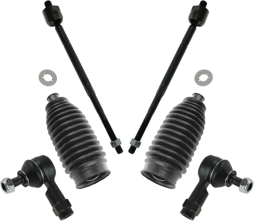 Vista 175 de TRQ Kit de dirección delantera con barra de acoplamiento de fuelle de piñón y cremallera compatible con Toyota Echo 2000-2005