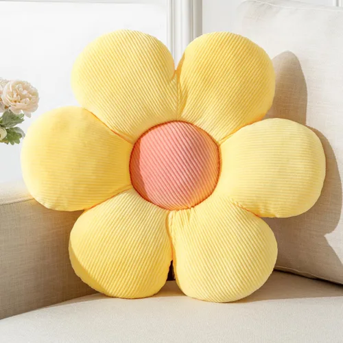 Vista 21 de Almohada de flores, almohadas azules, lindas margaritas, cojín decorativo para el hogar, para cama, sofá, sofá