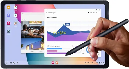 Vista 6 de Tab S7, S7+ Pen Puntero de repuesto para Samsung Galaxy Tab S7, Tab S7+ Plus, S8, S8+, S8 Ultra S Pen Stylus (sin Bluetooth) + puntas/puntas (negro)