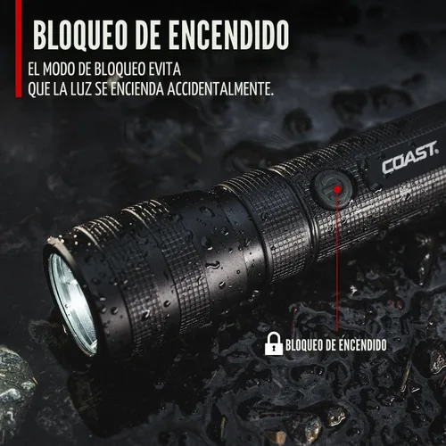 Vista 9 de Coast G60R linterna LED recargable impermeable de 1000 lúmenes, paquete de 2