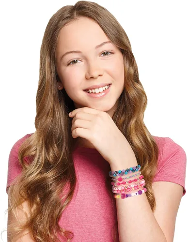 Vista 5 de Make It Real – Ultimate Bead Studio. Kit de fabricación de joyas con cuentas para niñas adolescentes de bricolaje. Kit de artes y manualidades guía