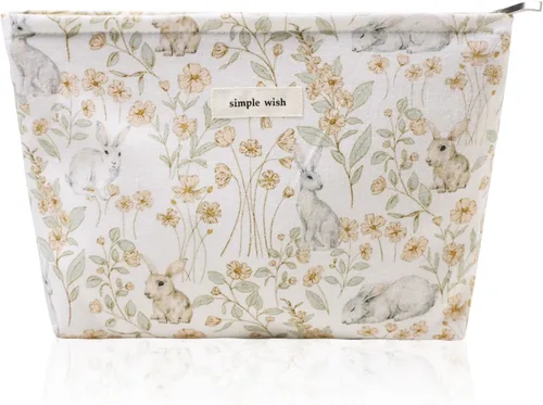 Vista 36 de Wudygirl Bolsa de maquillaje de lona para mujer, organizador estético de maquillaje, bolsa de maquillaje de viaje, bolsa de aseo para bolso, bolsa