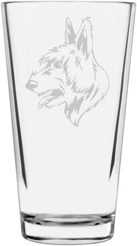 Vista 24 de Podenco Canario - Vaso de pinta de 16 onzas con temática de perro personalizado