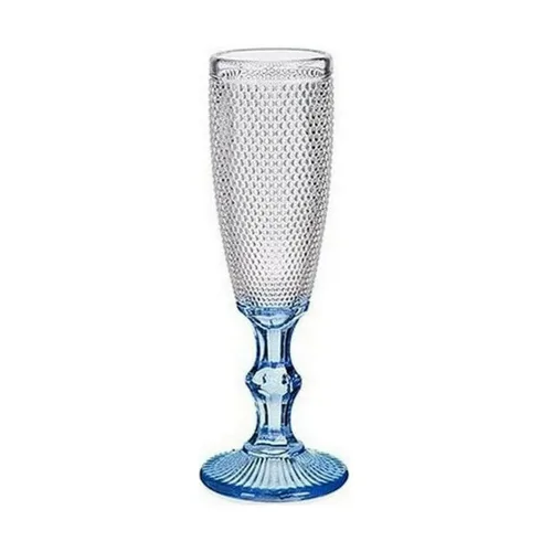 Vista 2 de Copa de champán Azul Cobalto 180 ml
