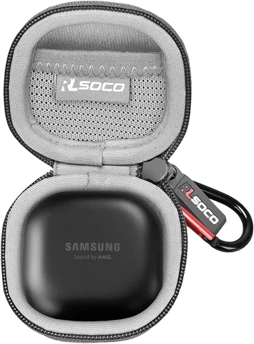 Vista 9 de RLSOCO Funda de transporte para Samsung Galaxy Buds Core/Galaxy Buds FE/Galaxy Buds 2 Pro/Galaxy Buds Pro/Galaxy Buds 2/Galaxy Buds Live True Negro