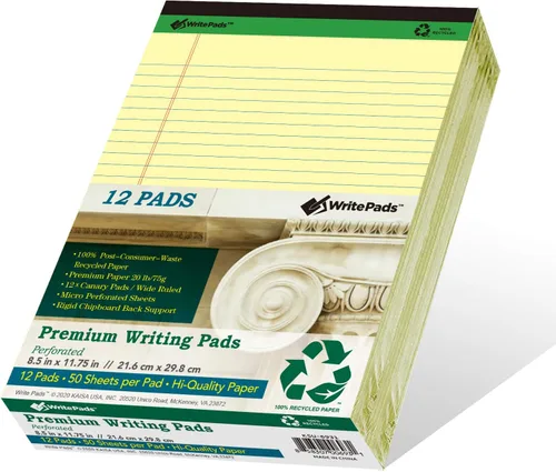 Vista 12 de KAISA KSU-6948 - Blocs de notas grueso de tamaño legal, de primera calidad, de 5 x 8 pulgadas, 50 hojas/bloc, perforados, con papel reciclado de 20