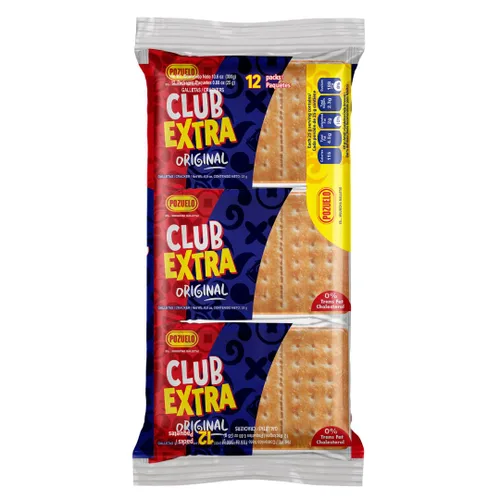 Vista 2 de Club Extra Pozuelo Salty & Savory Crackers, 10.5 oz (paquete de 3) Paquetes de aperitivos individuales
