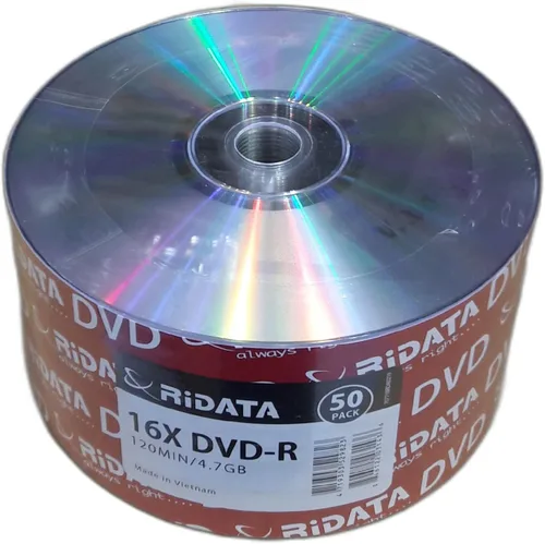 Vista 2 de RiDATA DRD-4716-RD100ECOW 4.7GB 16X DVD-R 100 paquetes de envoltura retráctil de husillo