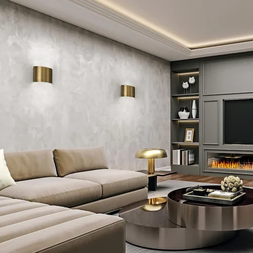 Vista 7 de WAC Lighting dweLED, aplique de pared LED de bolsillo de 7 pulgadas en latón envejecido Latón (Aged Brass)