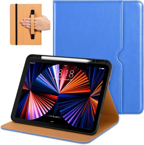 Vista 27 de DTTO para iPad Pro 12.9 6ª / 5ª / 4ª / 3ª generación Funda 2022/2021/2020/2018, Funda de cuero premium tipo folio con soporte integrado