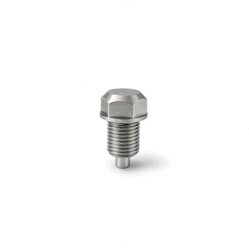 Vista 3 de Perno magnético de drenaje de aceite compatible con HONDA - Compatible con transmisión de motor ACURA - Hecho de acero inoxidable - K-MOTOR