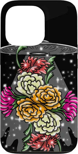 Vista 10 de Alien Floral UFO Girly Extraterrestrial Space Lover - Funda de regalo para iPhone 17