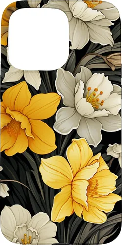 Vista 31 de Daffodil Flower Pattern Modern Floral Case for iPhone 17