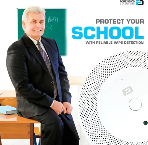 Vista 6 de Detector de Vapeo de Forensics para Escuelas, Hogar, Hoteles, Negocios Alarmas de Celular WiFi Sensor Super Sensible de Dispersión Láser