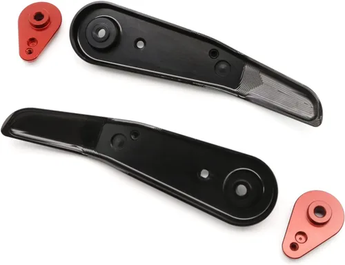 Vista 6 de Paramanos de motocicleta Billet Protectores de mano con deslizador para Ducati Multistrada 1260/1200/950 y Hypermotard 950 2015 en adelante, negro