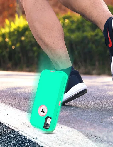 Vista 4 de MXX Compatible con iPhone XR, 3 capas súper protectoras, cuerpo resistente, resistente, a prueba de golpes y polvo, diseñada para Apple Xr funda